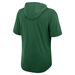 New York Jets Lockup Tri-Blend Hoodie T-Shirt Green - Nike