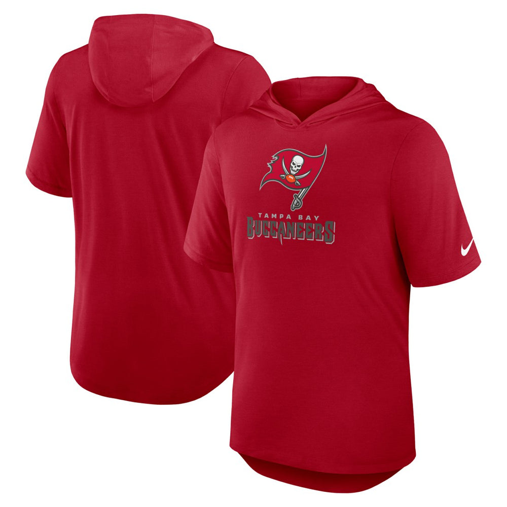 Tampa Bay Buccaneers Lockup Tri-Blend Hoodie T-Shirt Red - Nike