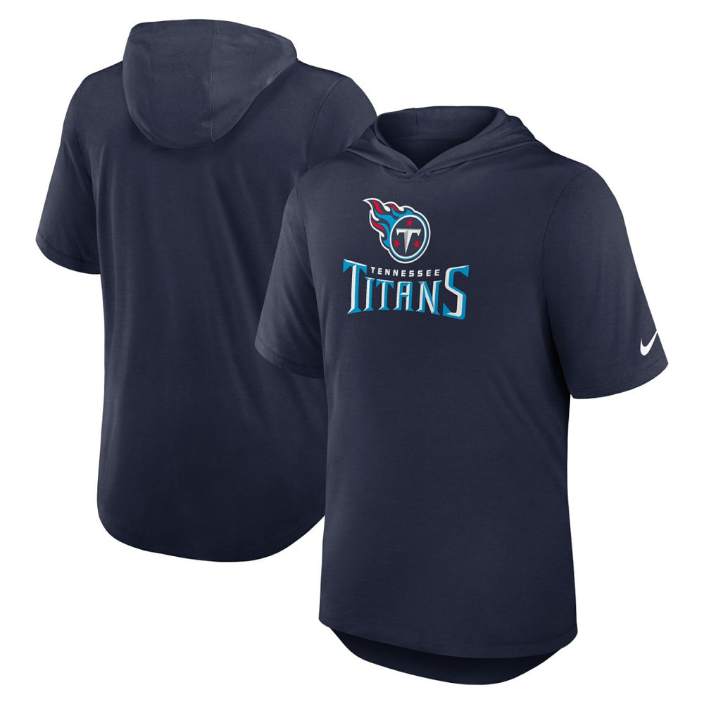 Tennessee Titans Lockup Tri-Blend Hoodie T-Shirt Navy - Nike