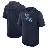 Tennessee Titans Lockup Tri-Blend Hoodie T-Shirt Navy - Nike