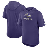 Baltimore Ravens Lockup Tri-Blend Hoodie T-Shirt Purple - Nike
