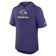 Baltimore Ravens Lockup Tri-Blend Hoodie T-Shirt Purple - Nike