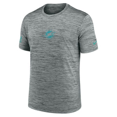 Miami Dolphins Sideline Velocity Dri-FIT T-Shirt - Gray - Nike