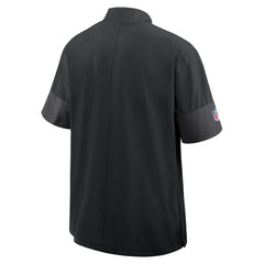 Detroit Lions Sideline Short Sleeve Quarter-Zip Dri-FIT Coach Jacket Black - Nike