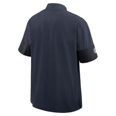 Chicago Bears Sideline Short Sleeve Quarter-Zip Dri-FIT Coach Jacket Navy - Nike
