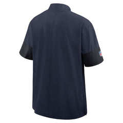 Dallas Cowboys Sideline Short Sleeve Quarter-Zip Dri-FIT Coach Jacket Navy - Nike