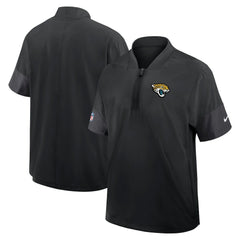 Jacksonville Jaguars Sideline Short Sleeve Quarter-Zip Dri-FIT Coach Jacket Black - Nike