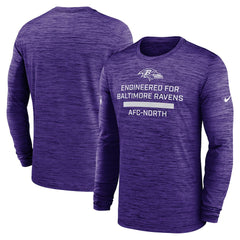 Baltimore Ravens Sideline Velocity Performance Long Sleeve T-Shirt - Purple - Nike