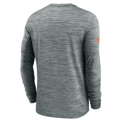 Denver Broncos Sideline Velocity Performance Long Sleeve T-Shirt - Gray - Nike