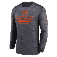 Cincinnati Bengals Sideline Velocity Performance Long Sleeve T-Shirt - Black - Nike