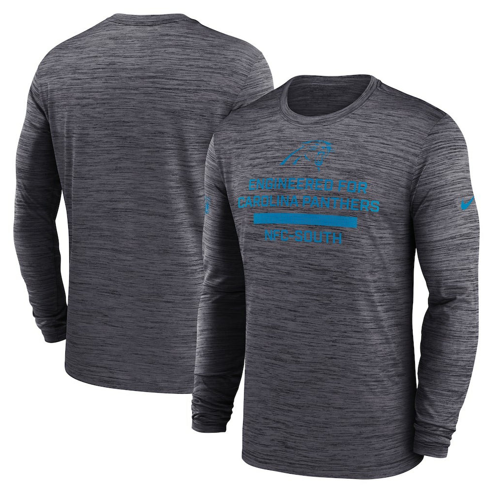 Carolina Panthers Sideline Velocity Performance Long Sleeve T-Shirt - Black - Nike