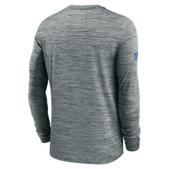 Detroit Lions Sideline Velocity Performance Long Sleeve T-Shirt - Gray - Nike