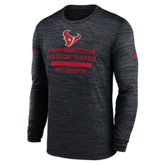Houston Texans Sideline Velocity Performance Long Sleeve T-Shirt - Navy - Nike