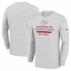 Kansas City Chiefs Sideline Velocity Performance Long Sleeve T-Shirt - Ash - Nike