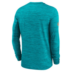 Miami Dolphins Sideline Velocity Performance Long Sleeve T-Shirt - Aqua - Nike