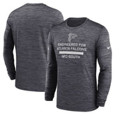 Atlanta Falcons Sideline Velocity Performance Long Sleeve T-Shirt - Charcoal - Nike