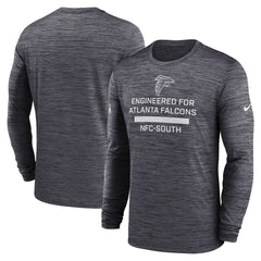 Atlanta Falcons Sideline Velocity Performance Long Sleeve T-Shirt - Charcoal - Nike