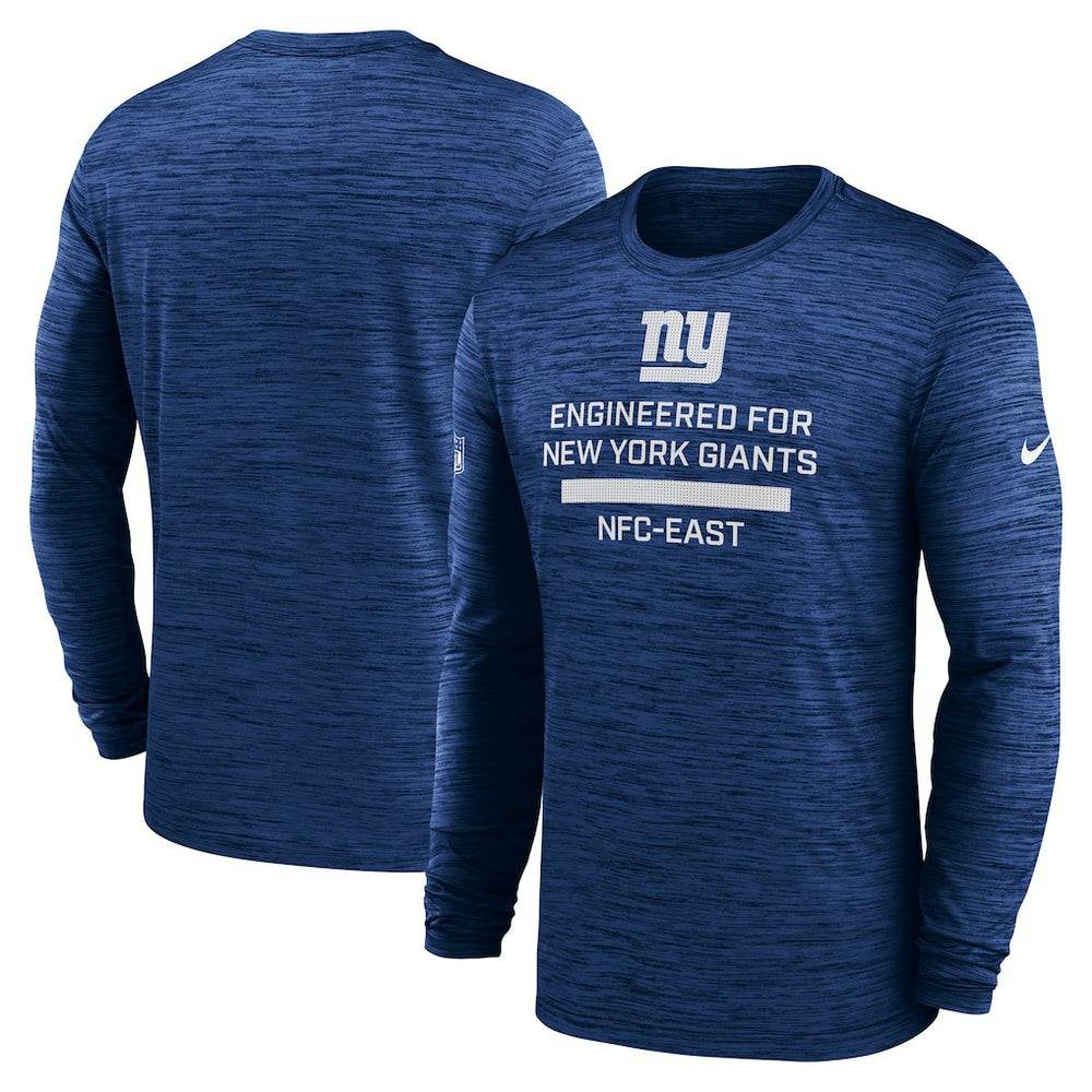 New York Giants Sideline Velocity Performance Long Sleeve T-Shirt - Royal - Nike