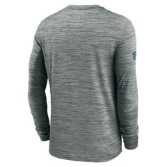 Philadelphia Eagles Sideline Velocity Performance Long Sleeve T-Shirt - Gray - Nike