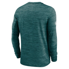 Philadelphia Eagles Sideline Velocity Performance Long Sleeve T-Shirt - Midnight Green - Nike