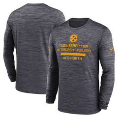 Pittsburgh Steelers Sideline Velocity Performance Long Sleeve T-Shirt - Black - Nike