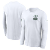 Green Bay Packers Sideline Dri-FIT Long Sleeve T-Shirt White - Nike