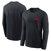 Houston Texans Sideline Dri-FIT Long Sleeve T-Shirt Navy - Nike