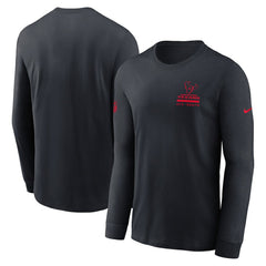 Houston Texans Sideline Dri-FIT Long Sleeve T-Shirt Navy - Nike