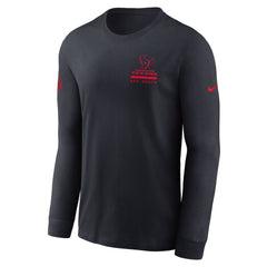 Houston Texans Sideline Dri-FIT Long Sleeve T-Shirt Navy - Nike