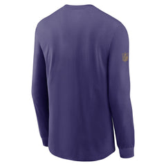 Baltimore Ravens Sideline Dri-FIT Long Sleeve T-Shirt Purple - Nike