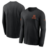 Cincinnati Bengals Sideline Dri-FIT Long Sleeve T-Shirt Black - Nike