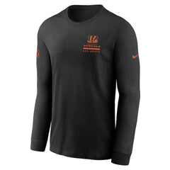Cincinnati Bengals Sideline Dri-FIT Long Sleeve T-Shirt Black - Nike