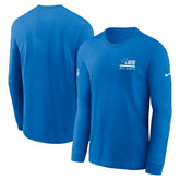 Detroit Lions Sideline Dri-FIT Long Sleeve T-Shirt Blue - Nike