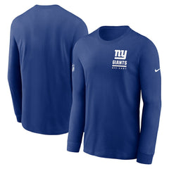 New York Giants Sideline Dri-FIT Long Sleeve T-Shirt Royal - Nike