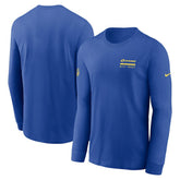 Los Angeles Rams Sideline Dri-FIT Long Sleeve T-Shirt Royal - Nike