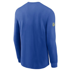 Los Angeles Rams Sideline Dri-FIT Long Sleeve T-Shirt Royal - Nike