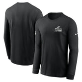 Philadelphia Eagles Sideline Dri-FIT Long Sleeve T-Shirt Black - Nike