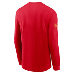 Kansas City Chiefs Sideline Dri-FIT Long Sleeve T-Shirt Red - Nike
