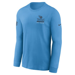 Tennessee Titans Sideline Dri-FIT Long Sleeve T-Shirt Light Blue - Nike