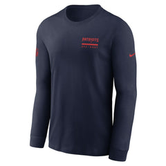 New England Patriots Sideline Dri-FIT Long Sleeve T-Shirt Navy - Nike