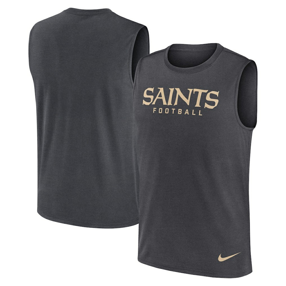 New Orleans Saints Primetime Legend Dri-FIT Muscle Tank Top Charcoal - Nike