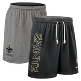 New Orleans Saints Sideline Reversible Dri-FIT Shorts Black - Nike