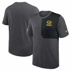 Green Bay Packers Sideline UV Dri-Fit Coach Shirt Gray - Nike