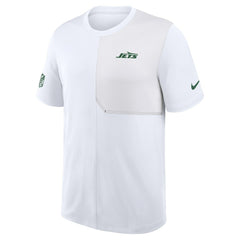 New York Jets Sideline UV Dri-Fit Coach Shirt White - Nike