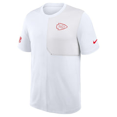 Kansas City Chiefs Sideline UV Dri-Fit Coach Shirt White - Nike