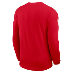 Kansas City Chiefs Sideline Coach UV Dri-FIT Long Sleeve Shirt Red - Nike