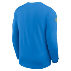 Los Angeles Chargers Sideline Coach UV Dri-FIT Long Sleeve Shirt Powder Blue - Nike