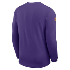 Minnesota Vikings Sideline Coach UV Dri-FIT Long Sleeve Shirt Purple - Nike