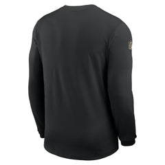 New Orleans Saints Sideline Coach UV Dri-FIT Long Sleeve Shirt Black - Nike