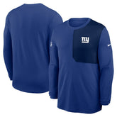 New York Giants Sideline Coach UV Dri-FIT Long Sleeve Shirt Royal - Nike